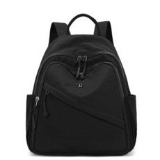 Wafybsre 여성용 백팩 소형 미니 나일론 여행용 백팩 지갑 숄더백 귀엽고 가벼운 데이팩 여성용 블랙. 캐주얼