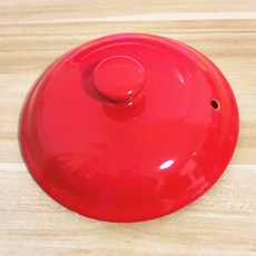 通用陶瓷砂鍋蓋 電燉煲湯鍋蓋 彩色黑白鍋蓋配件 砂鍋蓋子批發, 紅色 外16CM有卡紅色, 1個