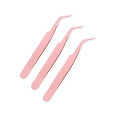 디어플레이스 마카롱 다꾸 핀셋, 3개, 핑크