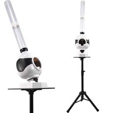 배드민턴머신 연습 연습용 서빙 스매싱 자동발사기 서브머신 셔틀콕 실내, 1개, 메탈 스탠드 하이볼