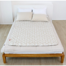 보국전자 에어셀 인체감지 전기요 카모플라쥬 4.0 플러스 BKB-2202SN, 베이지 + 패턴, 싱글(100 x 180 cm)