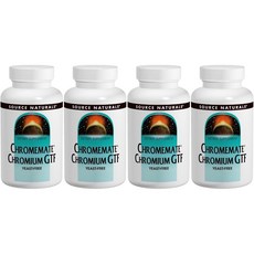 소스내추럴스 크롬메이트 크롬 GTF 200mcg 테블릿, 120개, 4개