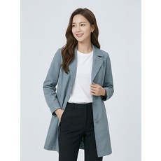 조이너스 소매배색 하프기장코트-JS23CH3002302A 1188141, D카키 55.