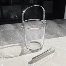 手提冰桶 900ml 玻璃冰桶 送冰夾, 1個, 900ml玻璃冰桶 送冰夾