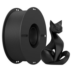 3D 프린팅을 PLA 2KG 번들 강력한 않는 75MM 필라멘트 위한 흑백 엉키지, 1 Black1kg