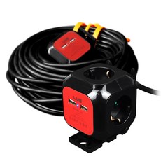 러그박스 연장선 4구 3M, 3미터, 1개