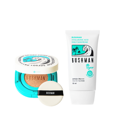 부쉬맨 히알루론산 데일리 선크림 50ml + 스포츠 톤업 선쿠션 15g SPF50+ PA++++, 1개