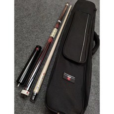 撞球桿 中式黑八球桿 美式九球桿 楓葉手工桿撞球桿 大頭九球桿手工桿 套裝桌球桿中式分體黑八撞球, 紅色如意, 1個