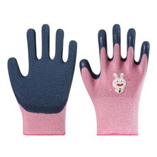 만화 동물 작업 장갑 핑크 파란색 노란색 원예 내마모성 바늘 보호, 1. Pink, 1개