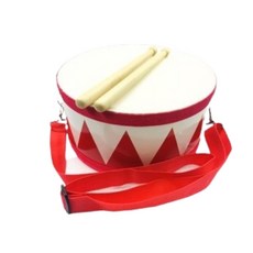 小戰鼓 雙面手鼓 奧福打擊樂器, 1個, 紅色8吋