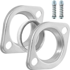 PALOZO 1.75" 배기 컬렉터 플랜지 및 도넛 개스킷 키트 매니폴드 볼트가 있는 볼트 1.75인치/44.5mm 2개(스프링이 너트 키트 2개)