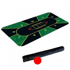 포커 테이블 매트 대형 방수 고무 패드 카드 게임 카지노 책상 덮개, 1개, 그린 6【수납 가방 포함】 120x60x0.2cm줄무늬