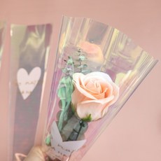 미니 꽃다발 포장지 홀로그램 10장, 1개, 상세페이지 참조