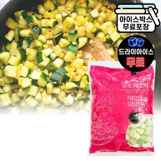 에이치에이유통 냉동 애호박 다이스 1kg 찌개용 한식 간편 야채 슬라이스애호박, 1개