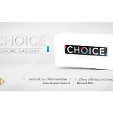 JEROME SAULOUP Choice 魔術道具 紙牌, 1個, 道具牌（不含兩副白牌）可使用兩副普通牌