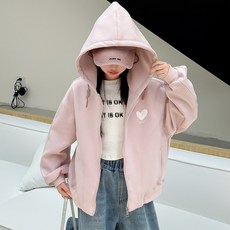 여아용 재킷 2025년 봄 가을 신상품 아동 캐주얼 스포츠 스타일 후드 상의 점퍼자켓