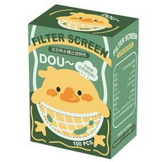 DOU~ 廚房濾網袋 水槽漏渣網兜 100入, 1套, 1個