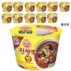 오뚜기컵밥사이즈UP진짱뽕밥총12개입니다, 217g, 12개