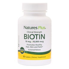 Natures Plus 無麩質維他命錠 10mg, 1個, 90顆