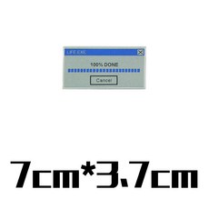 復古遊戲機織嘜魔術貼臂章，電量顯示膠囊魔鬼氈，懷舊士氣貼章，背包布章DIY配件，個性化CP風格, 100%DONE