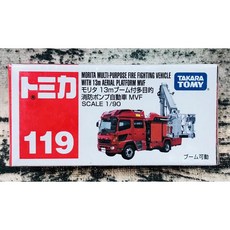 《GTS》TOMICA 多美小汽車 NO119 MORITA 多目的消防車 879763, 1個, 無車貼