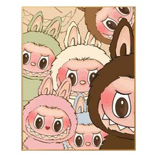 코지하루 DIY 명화그리기 유화 그림 그리기 아크릴화, 라부부A 30x40 (T033), 1개