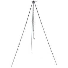 원스위크라이프 다용도 캠핑 랜턴 걸이 스탠드 삼각대, 실버, 1개