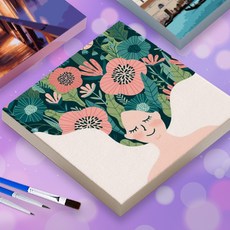 DIY 명화 그리기 캔버스 유화 그림 세트 꽃향기