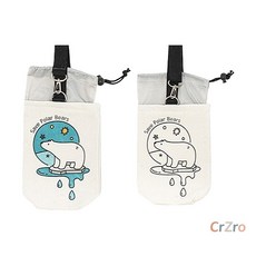 민화샵 텀블러백 고급형 북극곰 에코백 컵가방 DIY 10개입