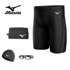 미즈노 남자 수영복 세트 5부 실내 수영복 바지 수영복세트 강습용