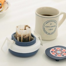 라라루리 드립백 거치대 / 특허받은 커피 드립체어 홈카페 드리퍼 홀더 캠핑 핸드드립 받침대, 1개, 청현색