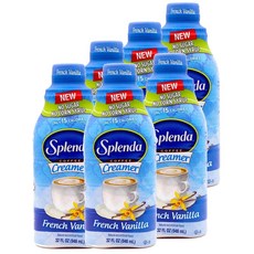 SPLENDA Coffee Creamer French Vanilla 스플렌다 커피 크리머 프렌치 바닐라 946ml 6팩, 1개입