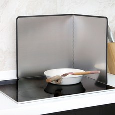 스텐 2단 인덕션 가스레인지 가드 가림막 80x40cm, 1개