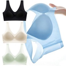 ROOICE 아이스브라 3PCS 심리스 쿨링 노와이어 초경량 냉감브래지어