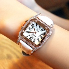 【時禮】商務休閒女表手表女簡約氣質方形復古皮帶時尚潮流石英表防水森女系女學生