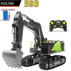 HUINA 1 14 RC 덤프트럭 후이나 굴삭기 포크레인, 593 합금 굴삭기