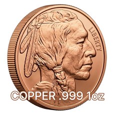 버팔로 구리 순도 99.9 쿠퍼 라운드 1oz copper 인디언 헤드 기념 메달