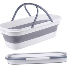 접이식 버킷 다용도 세차용 이동식 직사각형 버킷 휴대용 폴딩 사각 캠핑용 욕실용 바구니 이동용 빨래