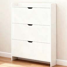 Zoomland 좁은 현관 신발장 수납장 아파트현관신발장 80*17*115cm, 3단, 80CMA