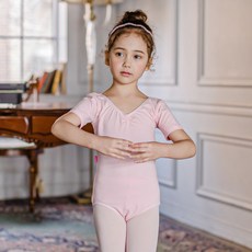 ATB-4710短袖緊身衣-粉色芭蕾緊身衣Atteurbae