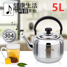 振能 304不銹鋼鳴音燒水壺 6L, 本色, 1個
