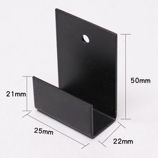 타일 진열 후크 전시 클립 고리 걸이 10개 스틸, 1개, 철석재 상단 22mm