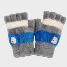 【體溫魔術師】MIT台灣製 正版授權角落生物兒童萊卡半指手套 刺繡保暖童手套