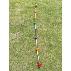 야외 등반 로프 놀이기구 철봉 운동기구 캠핑장 시설 실내 놀이터, 1개, 나일론 경사 로프 1m