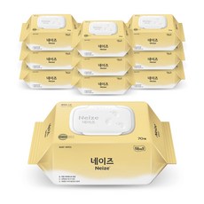 잘풀리는집 네이즈 심플 물티슈 캡형 70매 10팩, 10개