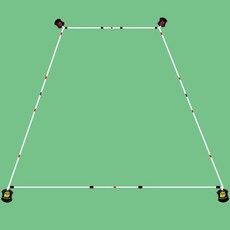배드민턴라인 그리기 족구 코트 경기장 마킹 경계선, 3 배드민턴 업그레이드 버전(단독 코스 라인, 1개, 배드민턴 업그레이드 단독 코트 라인 B