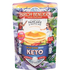 BIRCH BENDERS Micro Pancakes & Waffle Mix Keto 無麩質, 1個, 283克