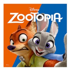 디즈니 주토피아 보석십자수 캔버스 25x25cm DBS503, 1개, 혼합색상