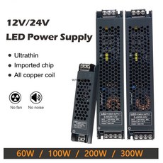 TRANSFORMERS Dc 12V 24V LED 電源 AC110-240V 靜音照明變壓器 60W 100W 2, 1個, DC24V,60W（AC110-240V）