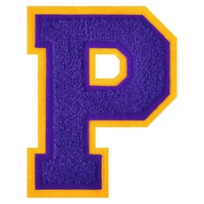 11.4cm(4-1/2인치) 셔닐 레터 패치 퍼플 레터맨 재킷 패치 아이언 온 레터 패치 의류용 대표팀 레터 패치 (레터 M), P